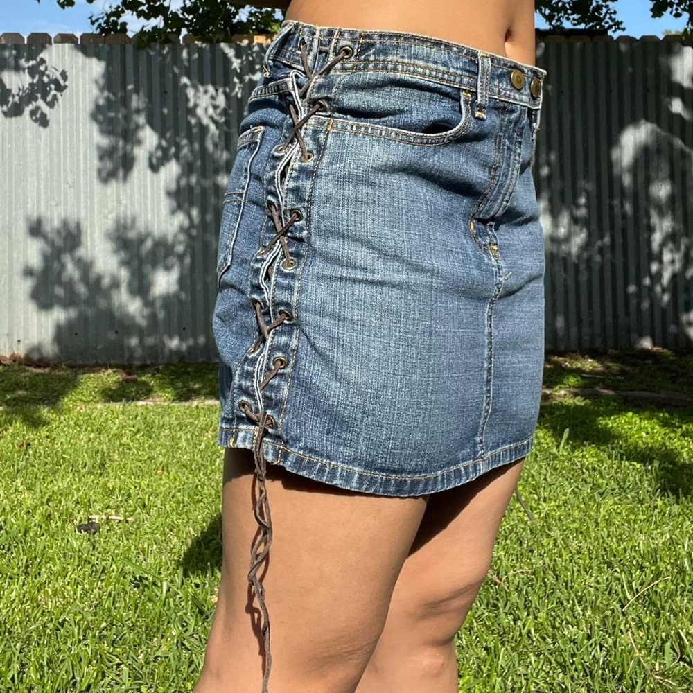 Vintage Ralph Lauren Rocker Mini Skirt - Picture 4 of 7